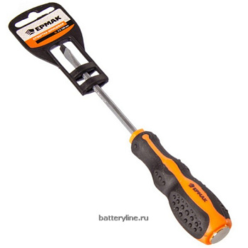 Отвертка плоск 5x100 (JT9990 мягк.ручка) ЕРМАК (1/12) [651-039]