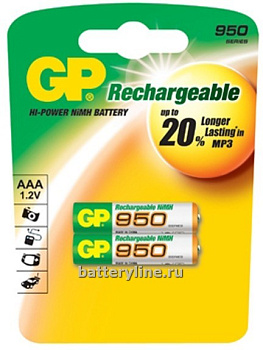аккумулятор R03 950mAh NiMh GP BL2