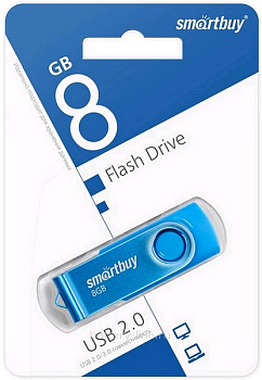 Карта USB 8Gb SmartBuy Twist синий 094147