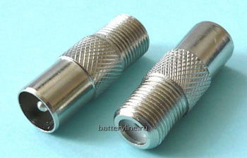 Штекер антенный  на F-разъеме металл (Fгн-TVшт)