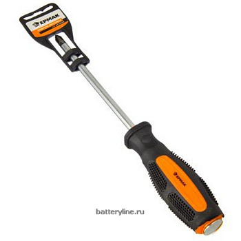 Отвертка крест 8x150 (JT9985 мягк.ручка) ЕРМАК (2/12) [651-209]