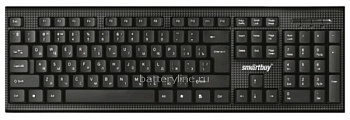 Клавиатура USB SmartBuy ONE SBK-115-K USбелый/RUбелый черный 067479