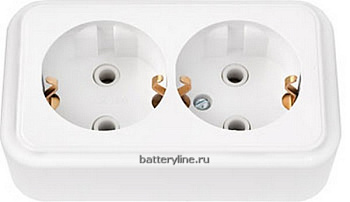 Розетка ОУ 2гнЗК СветоПрибор накладн белая PA16-261 с основанием (1/50) Розетка ОУ 2гнЗК СветоПрибор накладн белая PA16-261 с основанием (1/50)
