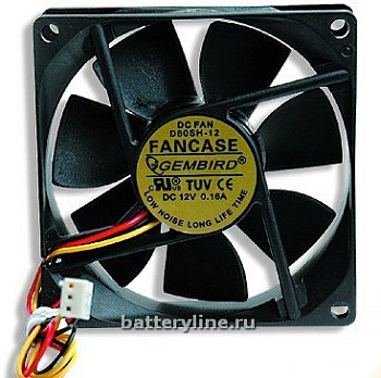 Вентилятор  80x80x25мм втулка (провод 3pin, 30см) FANCASE (014991)+ Вентилятор  80x80x25мм втулка (провод 3pin, 30см) FANCASE (014991)+