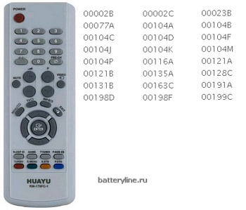 Пульт SAMSUNG RM-179FC [TV] универсальный  10941