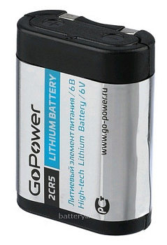Батарейка 2CR5 6v GoPower BL1 Батарейка 2CR5 6v GoPower BL1