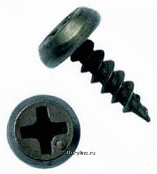 Саморез полуцилиндр, оксид острый (семечки) 3,5х11 (100)