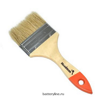 Кисть малярная плоская  75мм №3 (нат.щетина) [01-1-430]