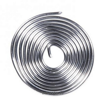 Припой БЕЗ канифоли d=1.0mm  (1 метр) ПОС61
