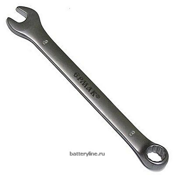 Ключ  8x8мм рожково-накидной (матовый CRV) ЕРМАК [736-032]