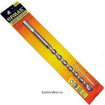 Сверло по бетону 12x200мм с трехгр.хвостов ЕРМАК (2/10) [649-017]