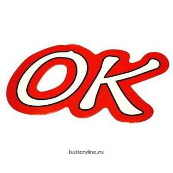 Наклейка автомобильная "OK" микс (5/10) [768-113]