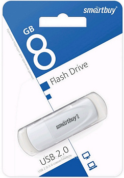 Карта USB 8Gb SmartBuy Scout белый 094048