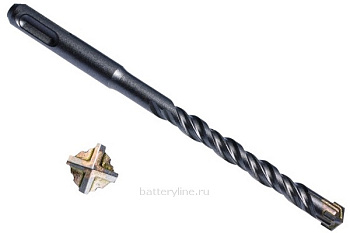 Бур (SDS-PLUS D 6х110мм) двойн.спираль,4 резца Hardax (2/10) [36-3-106] 000116