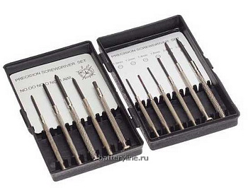 Отвертка часовая (в футляре 11шт) HOBBI блистер [33-5-111] 342759