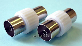 Соединитель антенный гн-гн пластик