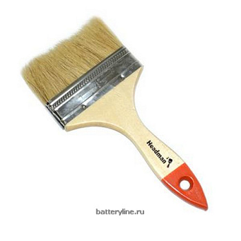 Кисть малярная плоская 100мм №4 (нат.щетина) [01-1-440]