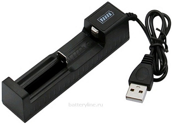 Зарядное устройство. Li-Ion (1 x14500/18650/26650-500mA) подключается к USB