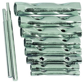 Ключ трубчатый (набор  8шт + 2 воротока) от 6 до 22мм РемоКолор [43-2-710]