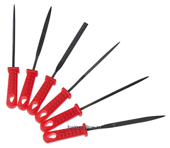 Надфиль с рукояткой 3*140мм (набор 6шт) Hobbi [40-0-006]