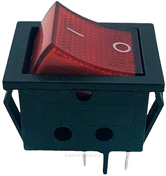Включатель KCD4-604AA1 21*25 4pin 15A 250V RED Включатель KCD4-604AA1 21*25 4pin 15A 250V RED