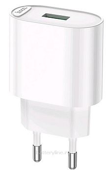 Зарядка сетевая вых=(5V; 3.0A USB 18W) QC3.0 HOCO C109A белый 784810