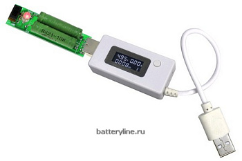 Тестер USB с нагрузочным диодом на 1-2A
