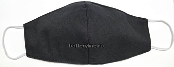 Маска бязевая черная