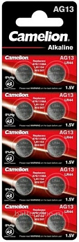 Батарейка часовая G13 Camelion (LR44/LR1154/357/A76)(11.6x5.4) BL10