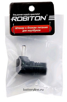 Штекер питания ноутбука 3.2*0.9mm L=10.5mm (гнездо 5.5*2.5) Acer угловой Robiton TAB-MND BL1
