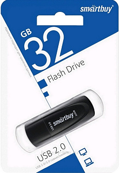 Карта USB. 32Gb  usb3.0 SmartBuy Scout черный 108912