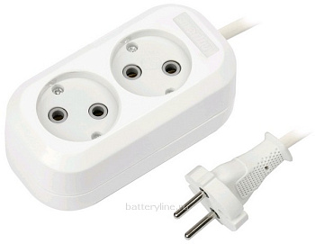 Удлинитель 2гн 2м 10A SmartBuy SBE-10-2-02-N (ПВС 2*1) 038363 Удлинитель 2гн 2м 10A SmartBuy SBE-10-2-02-N (ПВС 2*1) 038363