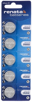 Батарейка CR2032 3v RENATA BL5