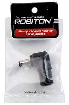 Штекер питания ноутбука 5.5*3.4mm L=10mm (гнездо 5.5*2.5) Samsung угловой Robiton NB-MM BL1 