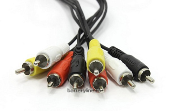 Шнур 4T-4T (4-4RCA) литой 3.0m 034574